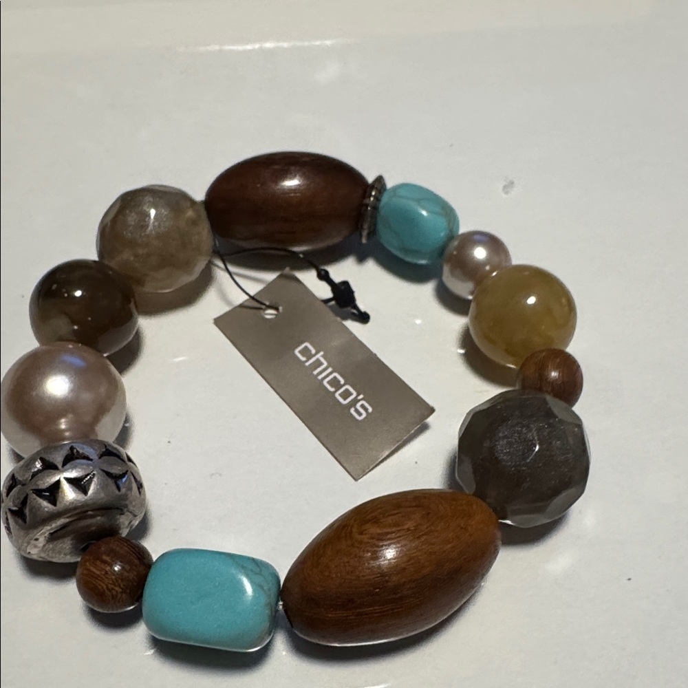 Chico’s Stretch Beaded Bracelet NWT. (BR222) - Picture 9 of 9